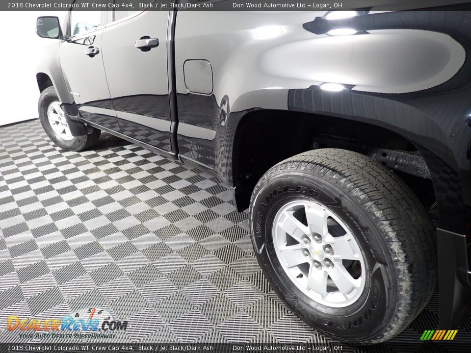 2018 Chevrolet Colorado WT Crew Cab 4x4 Black / Jet Black/Dark Ash Photo #11