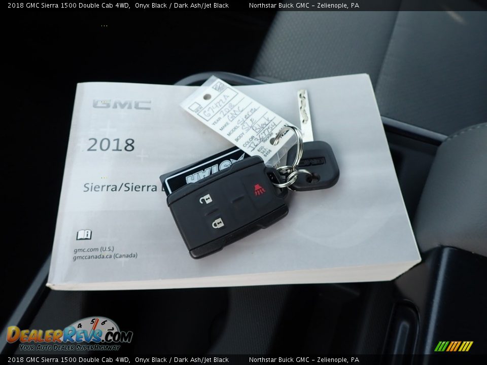 2018 GMC Sierra 1500 Double Cab 4WD Onyx Black / Dark Ash/Jet Black Photo #29