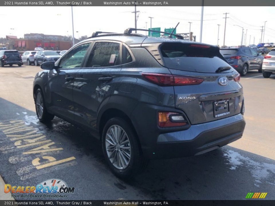 2021 Hyundai Kona SEL AWD Thunder Gray / Black Photo #3