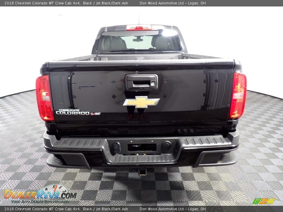 2018 Chevrolet Colorado WT Crew Cab 4x4 Black / Jet Black/Dark Ash Photo #13