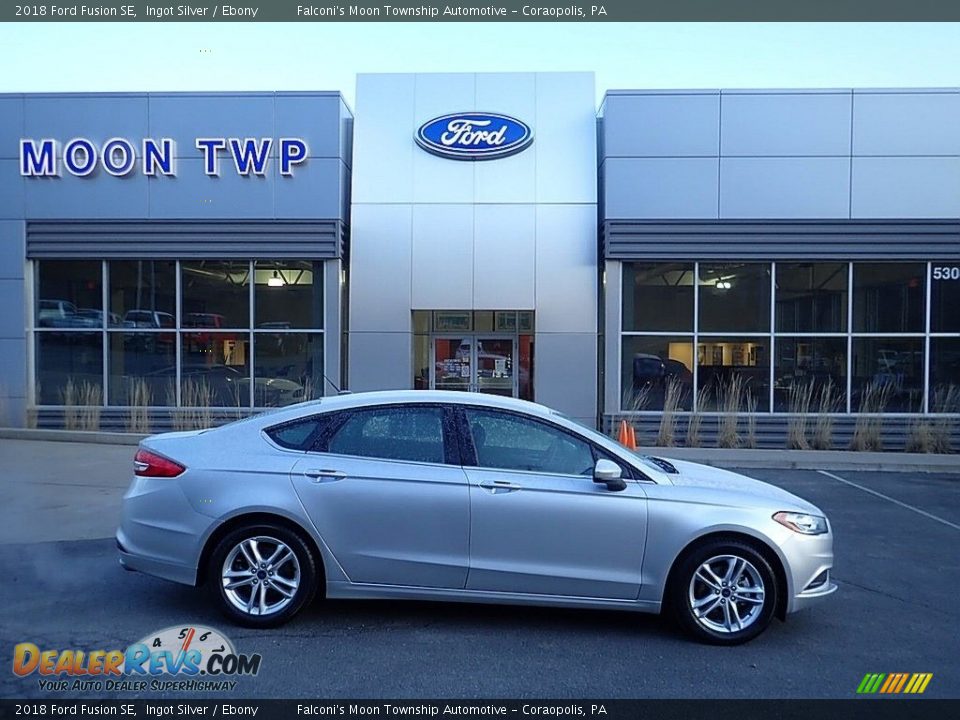 2018 Ford Fusion SE Ingot Silver / Ebony Photo #1