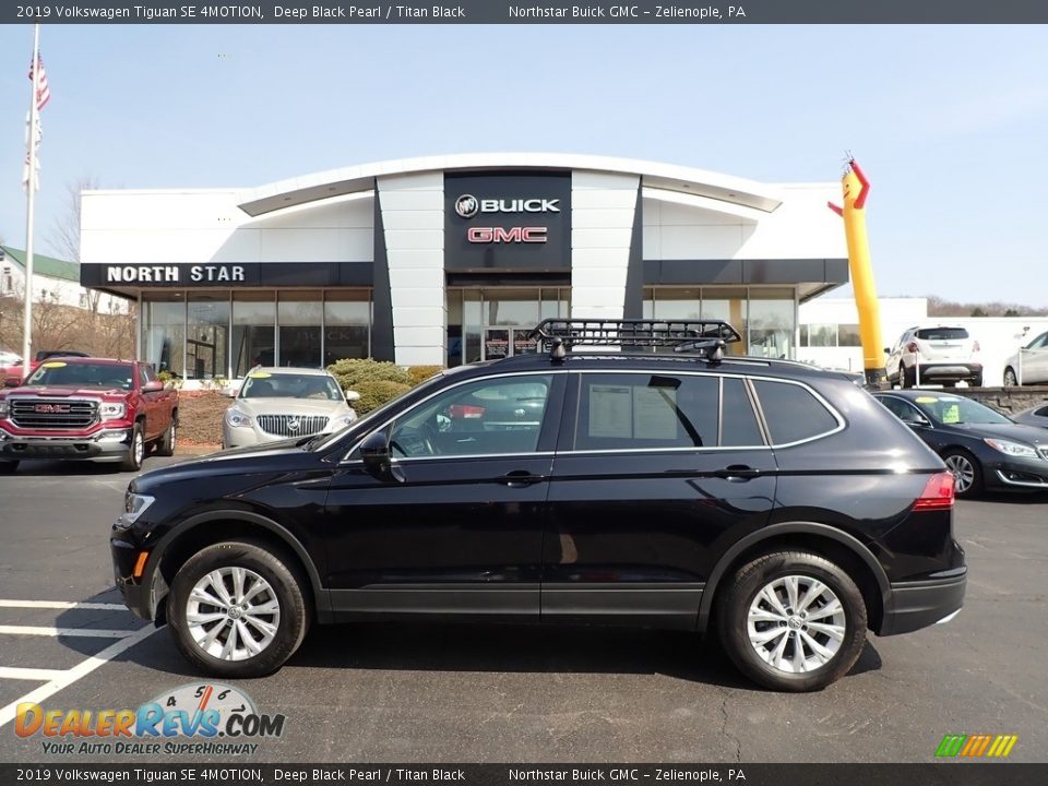 2019 Volkswagen Tiguan SE 4MOTION Deep Black Pearl / Titan Black Photo #1