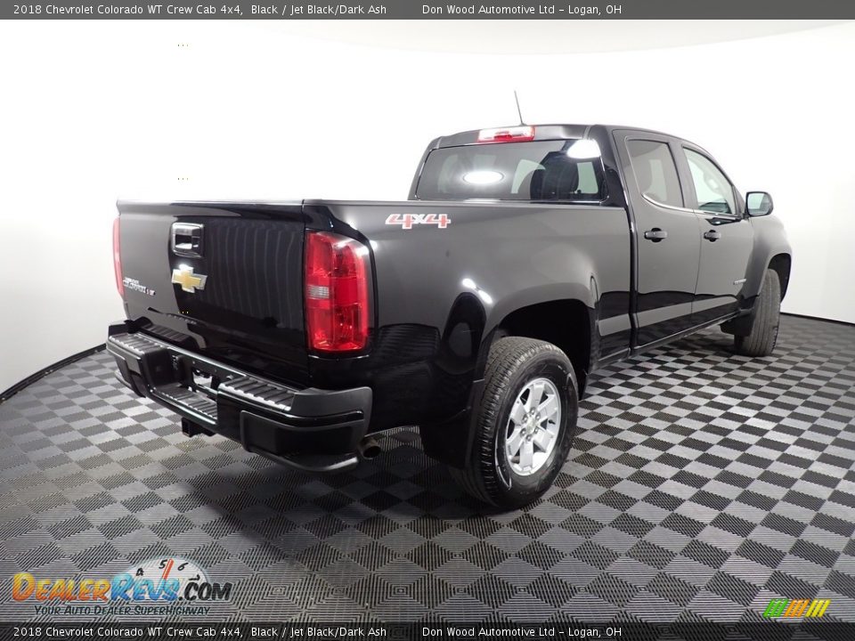 2018 Chevrolet Colorado WT Crew Cab 4x4 Black / Jet Black/Dark Ash Photo #16
