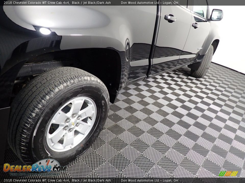 2018 Chevrolet Colorado WT Crew Cab 4x4 Black / Jet Black/Dark Ash Photo #17
