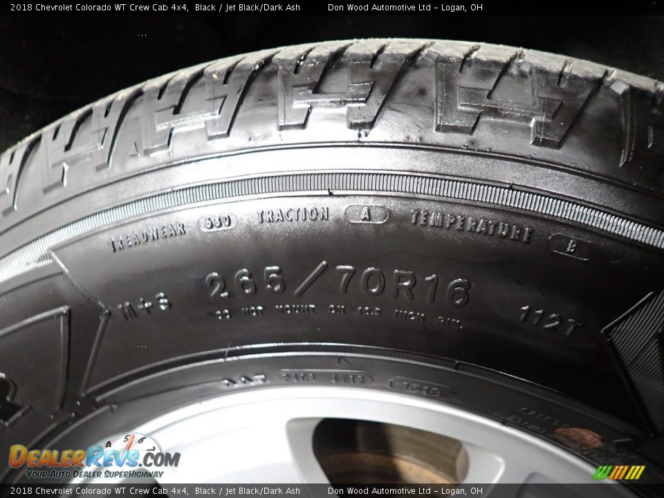 2018 Chevrolet Colorado WT Crew Cab 4x4 Black / Jet Black/Dark Ash Photo #18