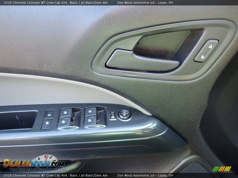 2018 Chevrolet Colorado WT Crew Cab 4x4 Black / Jet Black/Dark Ash Photo #19
