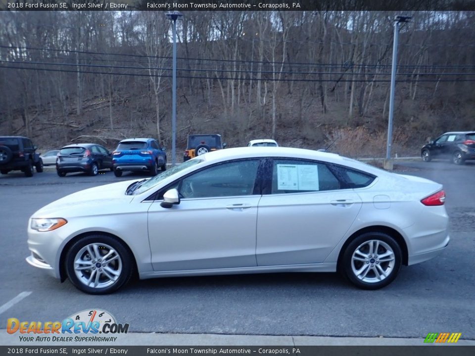 2018 Ford Fusion SE Ingot Silver / Ebony Photo #6