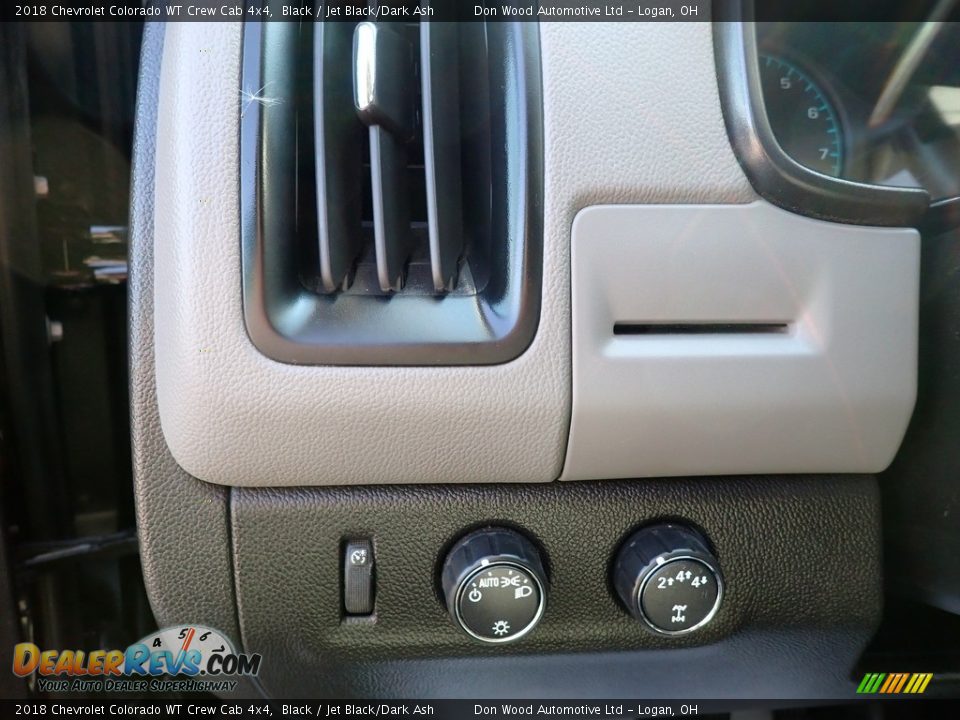 2018 Chevrolet Colorado WT Crew Cab 4x4 Black / Jet Black/Dark Ash Photo #20