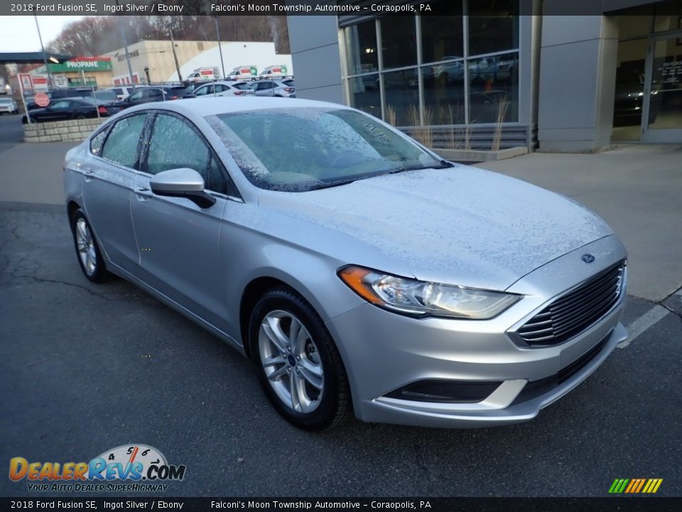 2018 Ford Fusion SE Ingot Silver / Ebony Photo #9