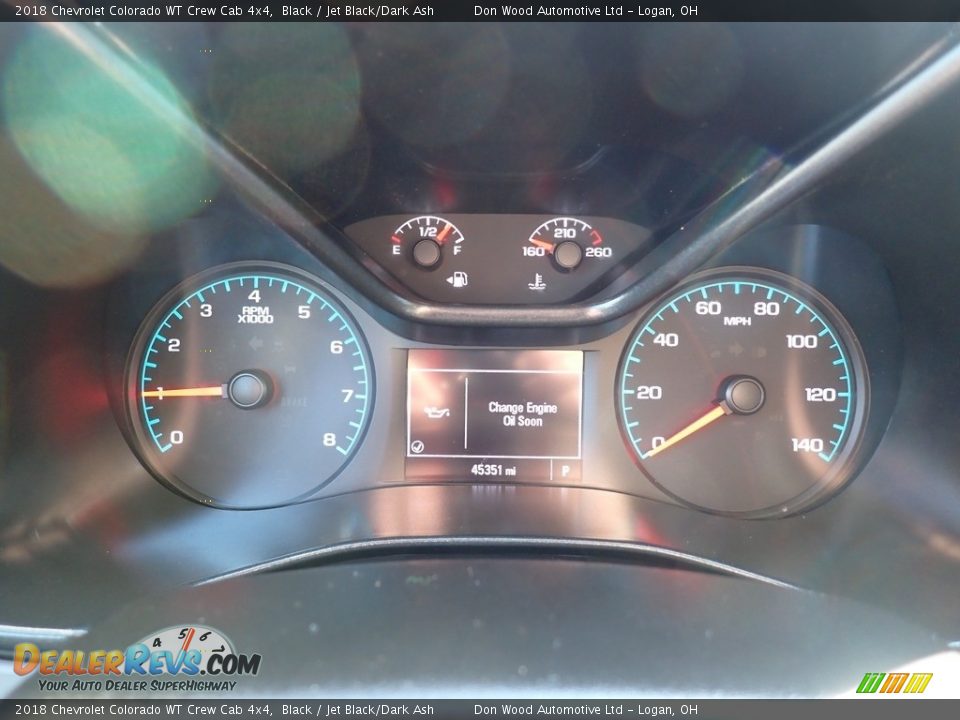 2018 Chevrolet Colorado WT Crew Cab 4x4 Black / Jet Black/Dark Ash Photo #22