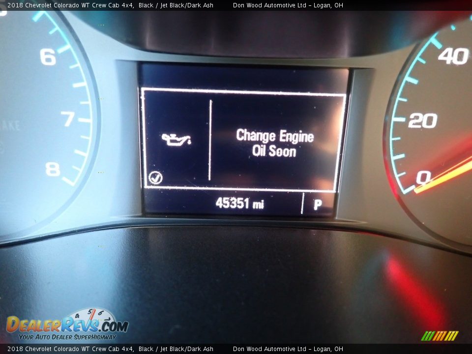 2018 Chevrolet Colorado WT Crew Cab 4x4 Black / Jet Black/Dark Ash Photo #23