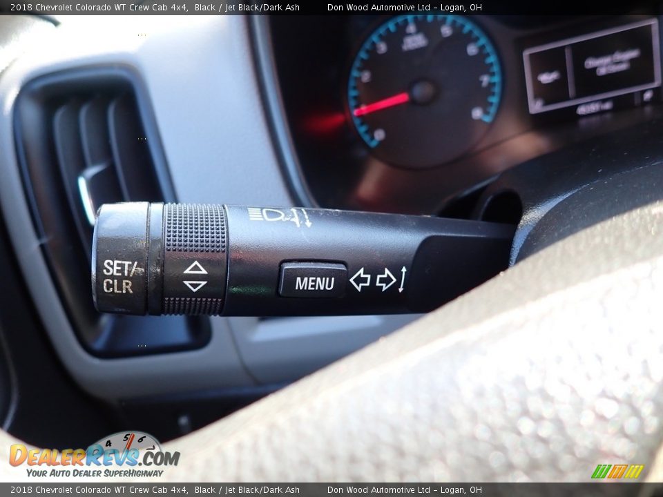 2018 Chevrolet Colorado WT Crew Cab 4x4 Black / Jet Black/Dark Ash Photo #24