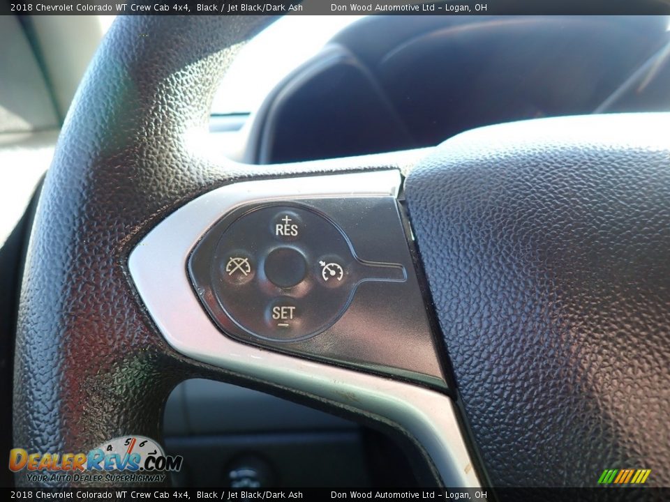 2018 Chevrolet Colorado WT Crew Cab 4x4 Black / Jet Black/Dark Ash Photo #25