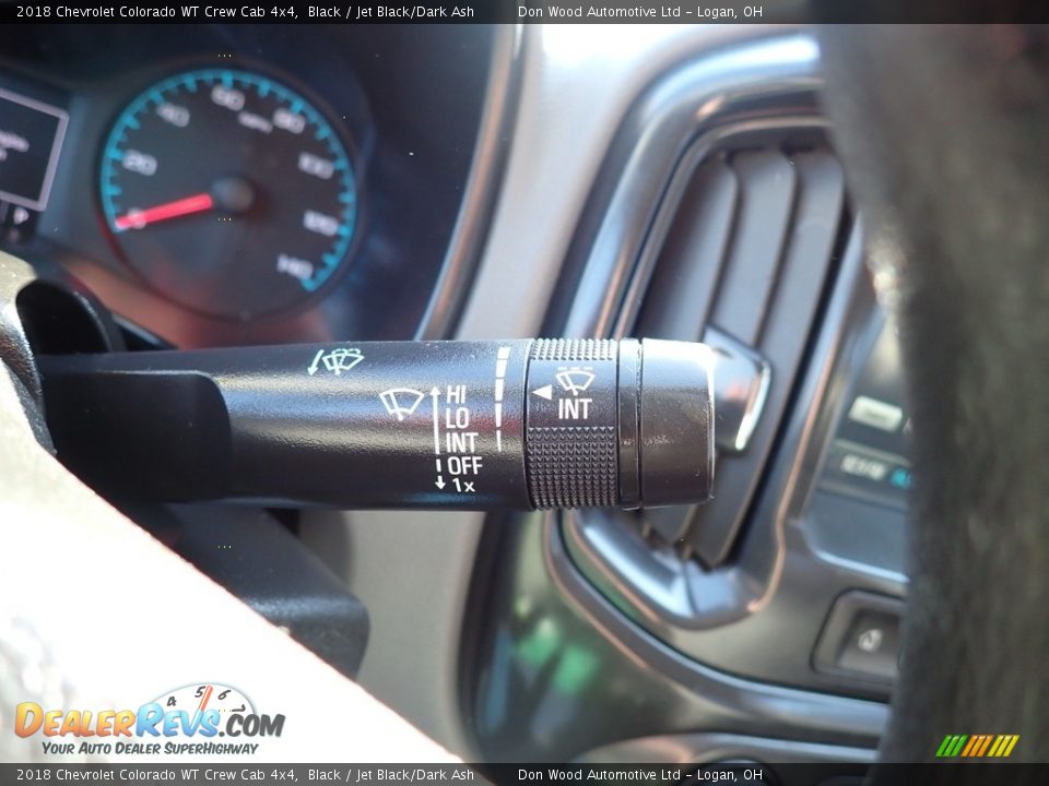 2018 Chevrolet Colorado WT Crew Cab 4x4 Black / Jet Black/Dark Ash Photo #26