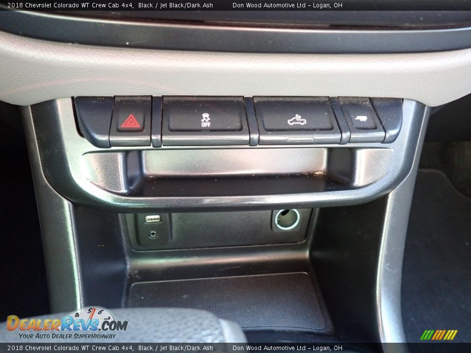 2018 Chevrolet Colorado WT Crew Cab 4x4 Black / Jet Black/Dark Ash Photo #28
