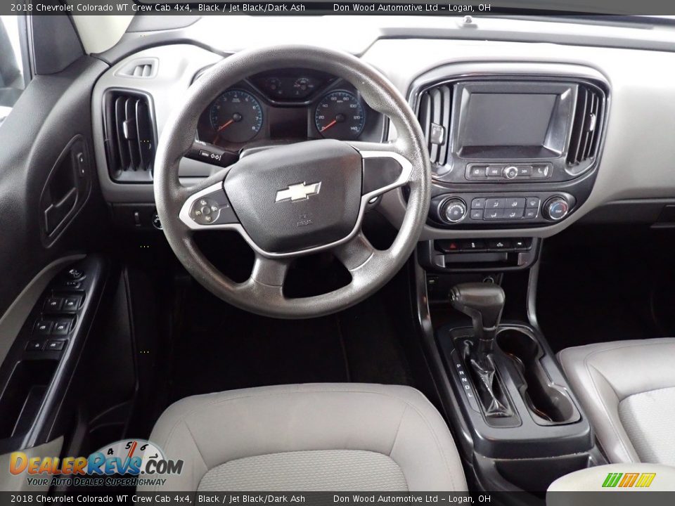 2018 Chevrolet Colorado WT Crew Cab 4x4 Black / Jet Black/Dark Ash Photo #36