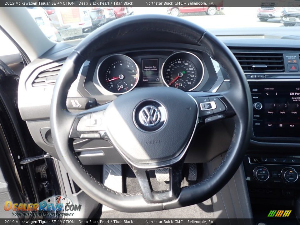 2019 Volkswagen Tiguan SE 4MOTION Deep Black Pearl / Titan Black Photo #21