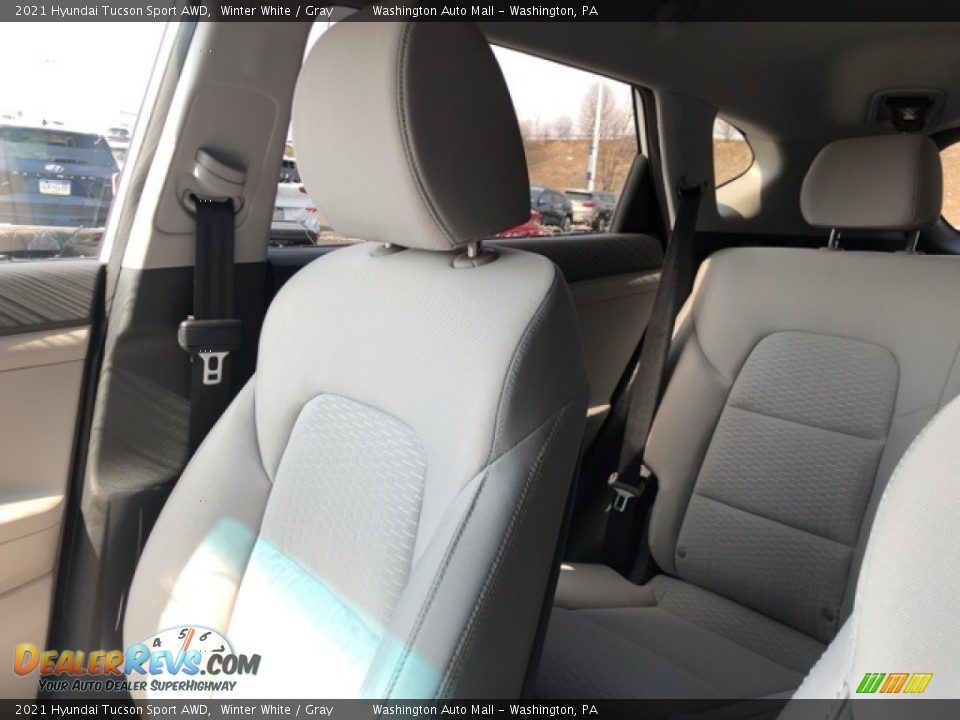 2021 Hyundai Tucson Sport AWD Winter White / Gray Photo #16