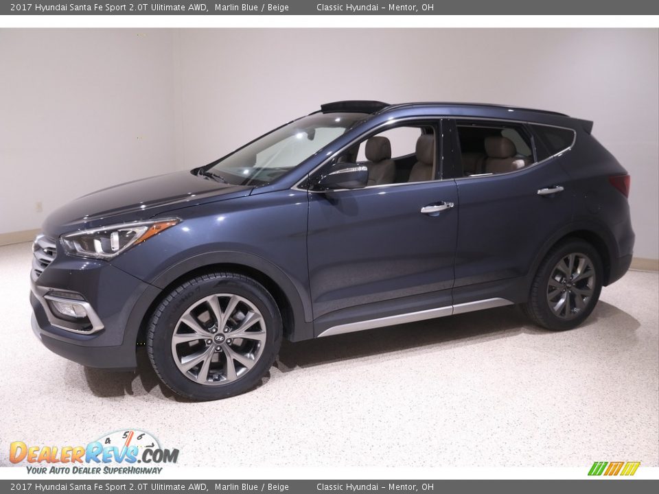 Front 3/4 View of 2017 Hyundai Santa Fe Sport 2.0T Ulitimate AWD Photo #3