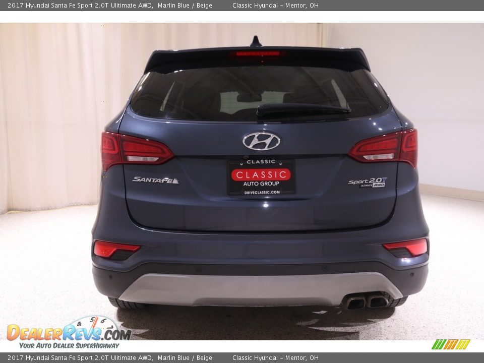 2017 Hyundai Santa Fe Sport 2.0T Ulitimate AWD Marlin Blue / Beige Photo #21