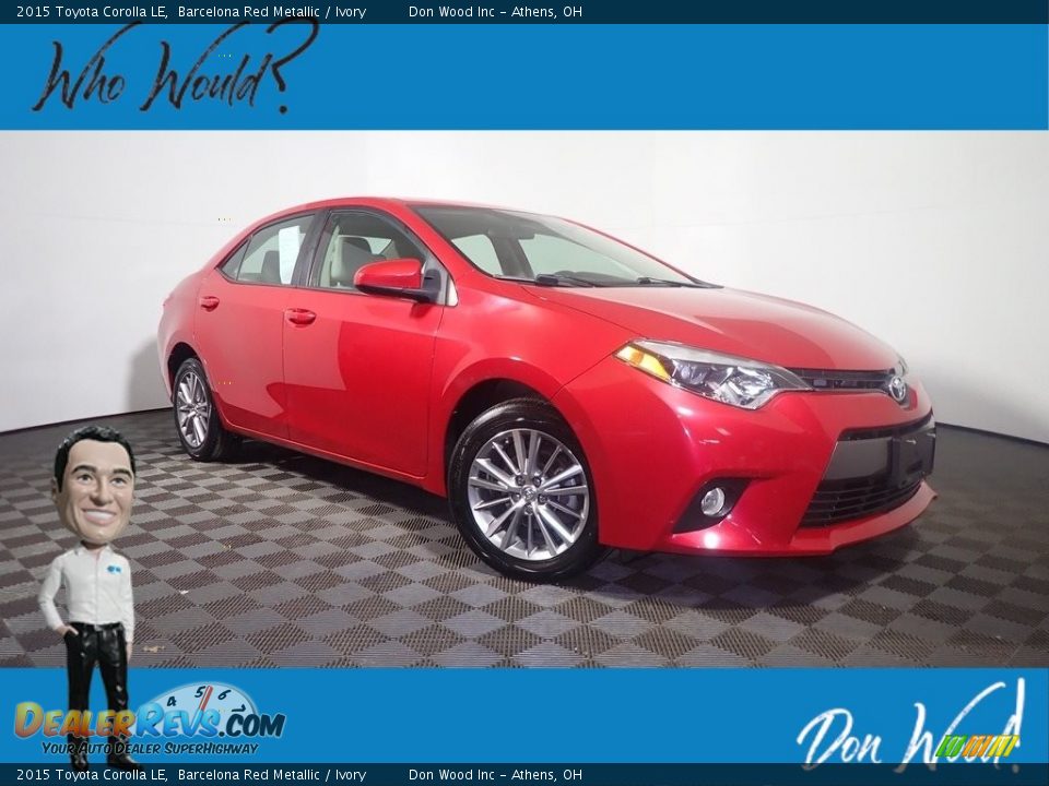 2015 Toyota Corolla LE Barcelona Red Metallic / Ivory Photo #1