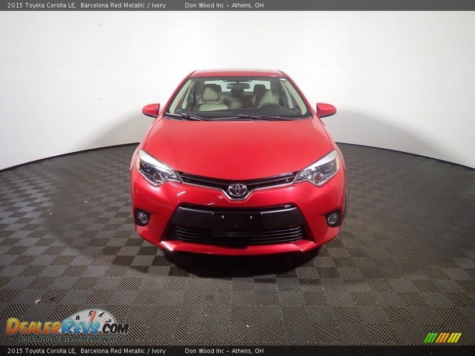 2015 Toyota Corolla LE Barcelona Red Metallic / Ivory Photo #6
