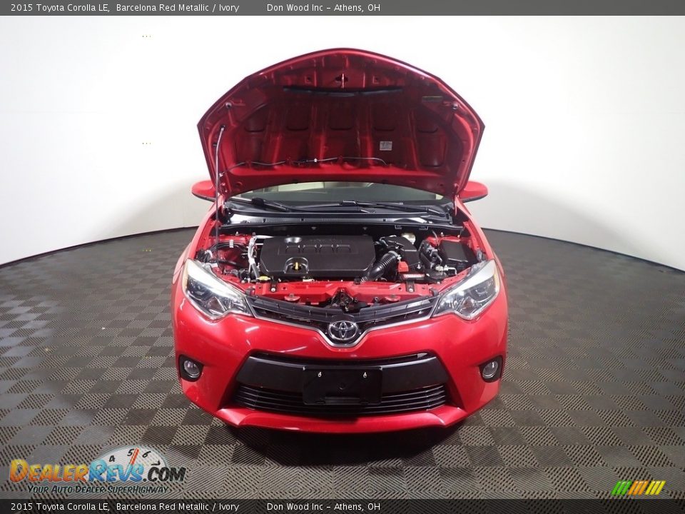 2015 Toyota Corolla LE Barcelona Red Metallic / Ivory Photo #7