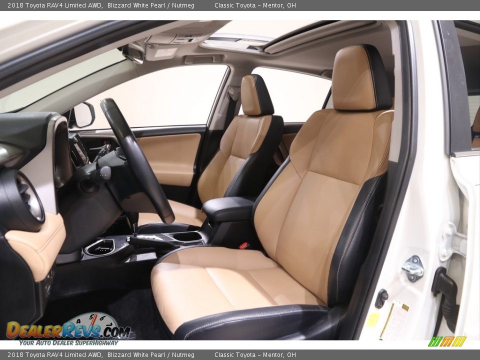 2018 Toyota RAV4 Limited AWD Blizzard White Pearl / Nutmeg Photo #5