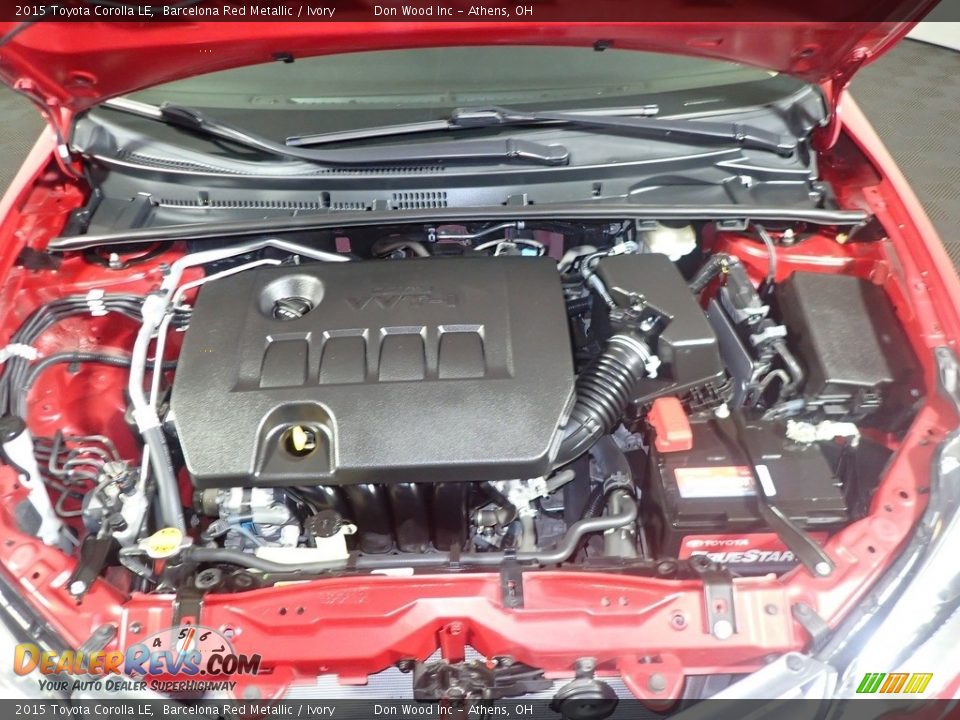 2015 Toyota Corolla LE Barcelona Red Metallic / Ivory Photo #8