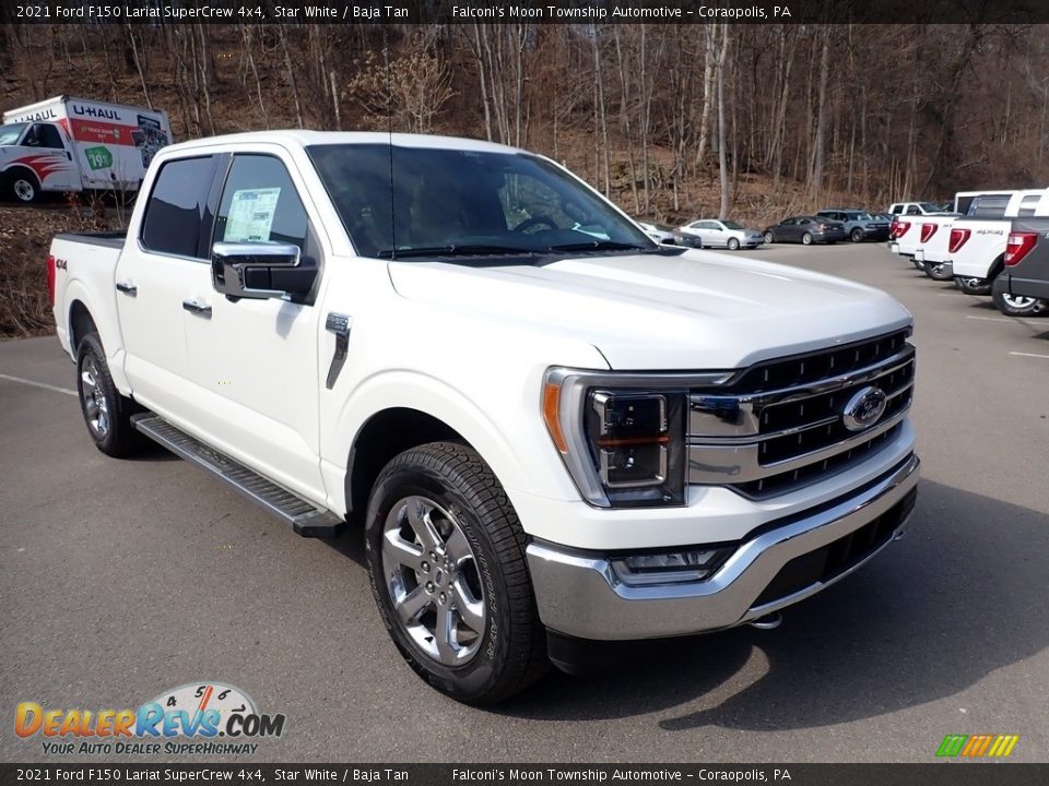 Front 3/4 View of 2021 Ford F150 Lariat SuperCrew 4x4 Photo #3
