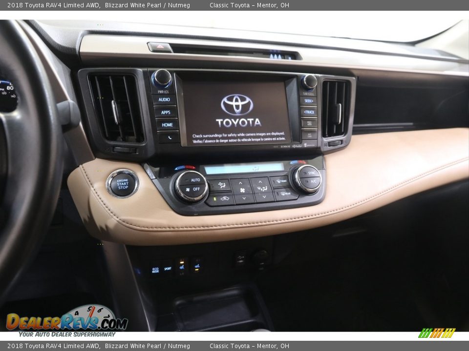 2018 Toyota RAV4 Limited AWD Blizzard White Pearl / Nutmeg Photo #9