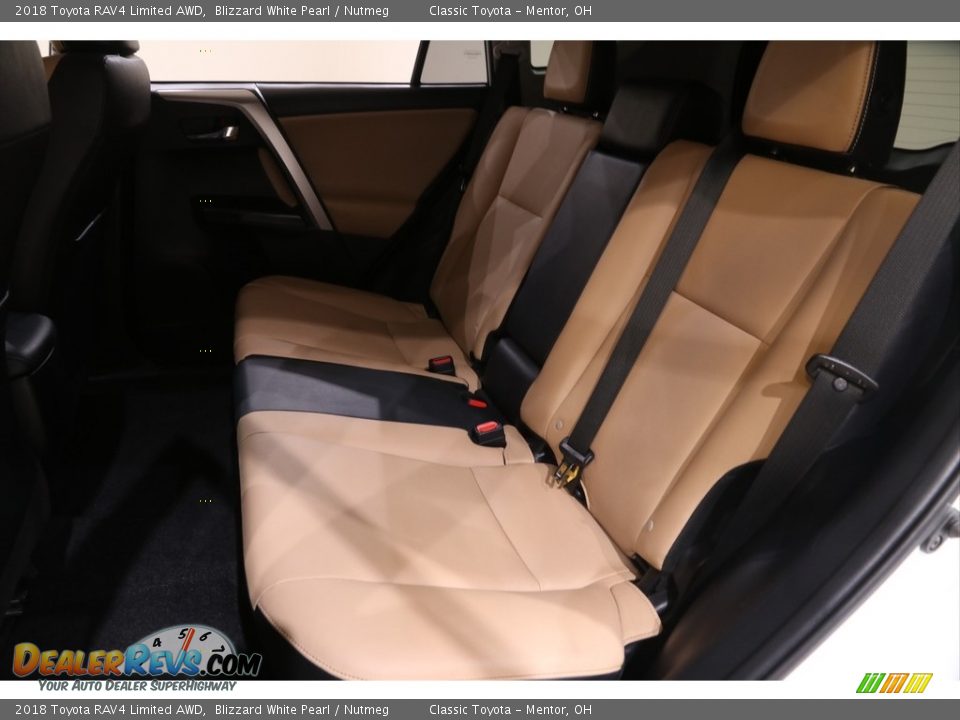 2018 Toyota RAV4 Limited AWD Blizzard White Pearl / Nutmeg Photo #17
