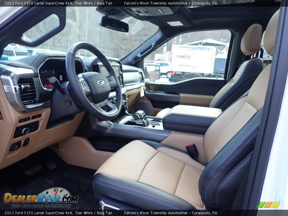 Baja Tan Interior - 2021 Ford F150 Lariat SuperCrew 4x4 Photo #11