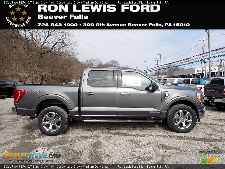 2021 Ford F150 XLT SuperCrew 4x4 Carbonized Gray / Medium Dark Slate Photo #1