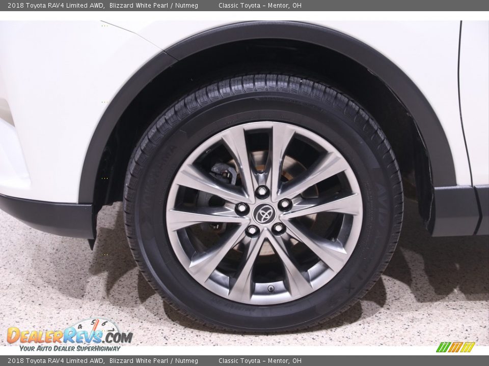 2018 Toyota RAV4 Limited AWD Blizzard White Pearl / Nutmeg Photo #20