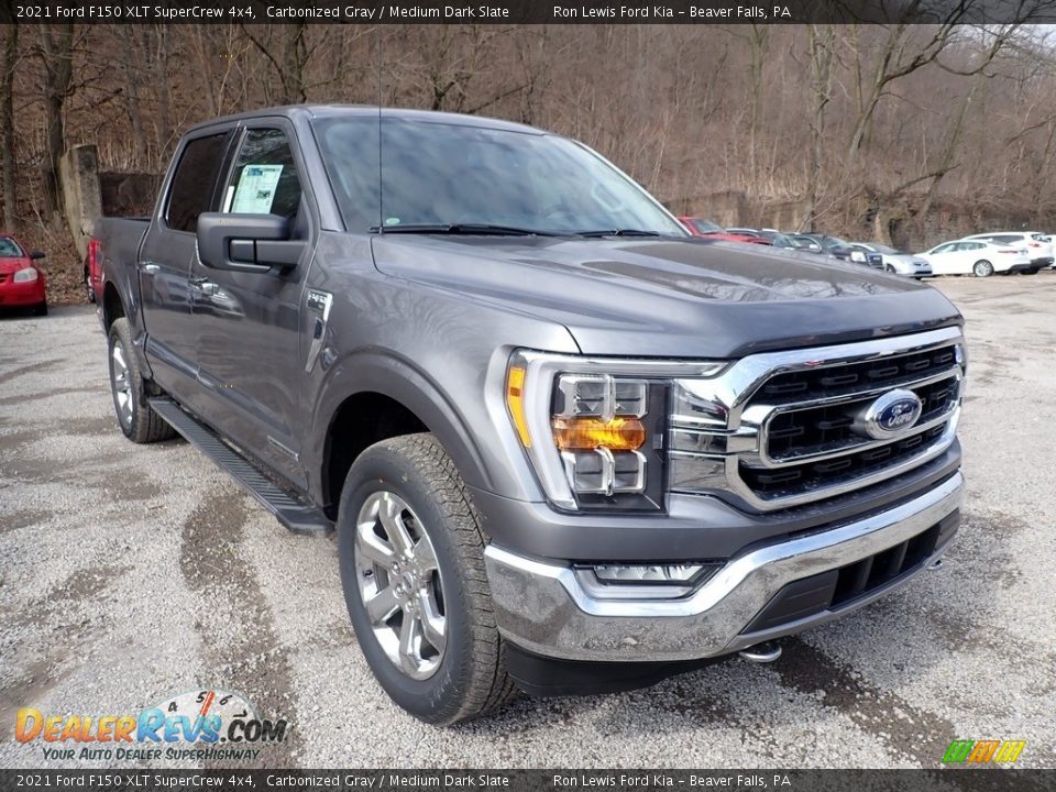 2021 Ford F150 XLT SuperCrew 4x4 Carbonized Gray / Medium Dark Slate Photo #3