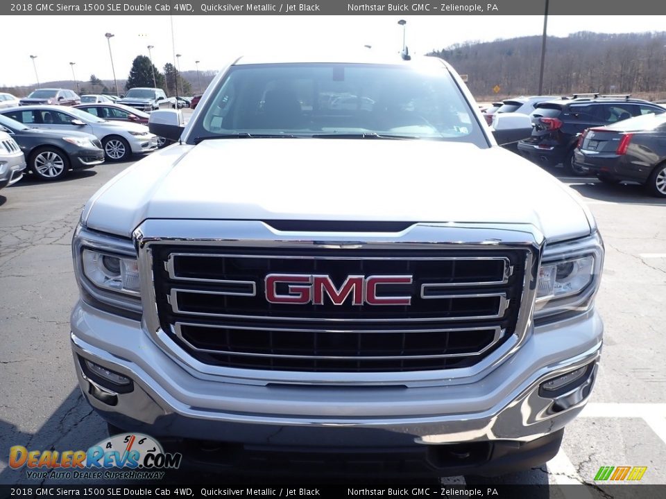 2018 GMC Sierra 1500 SLE Double Cab 4WD Quicksilver Metallic / Jet Black Photo #3