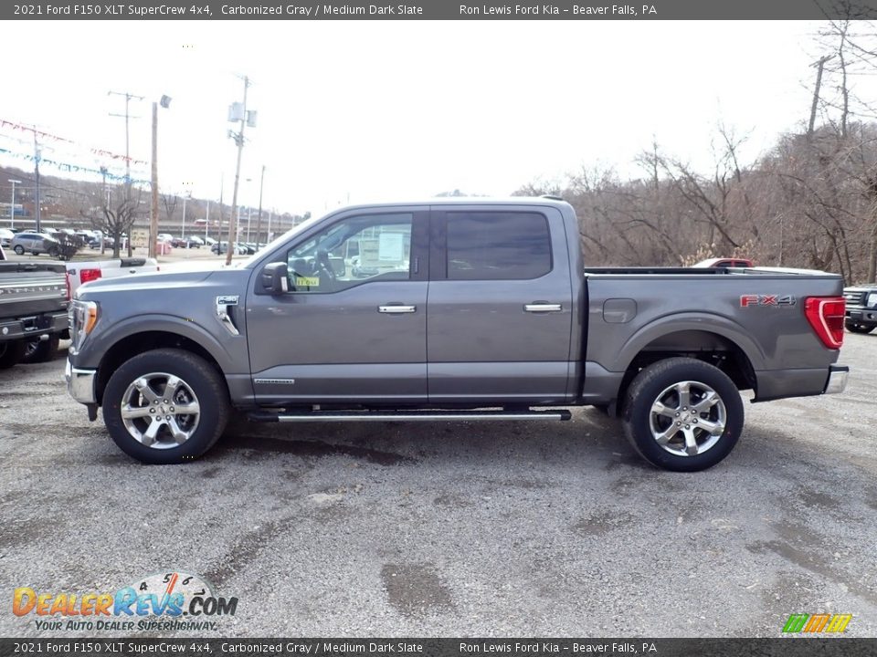 2021 Ford F150 XLT SuperCrew 4x4 Carbonized Gray / Medium Dark Slate Photo #6