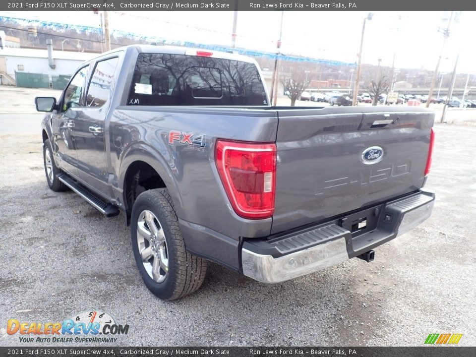 2021 Ford F150 XLT SuperCrew 4x4 Carbonized Gray / Medium Dark Slate Photo #7