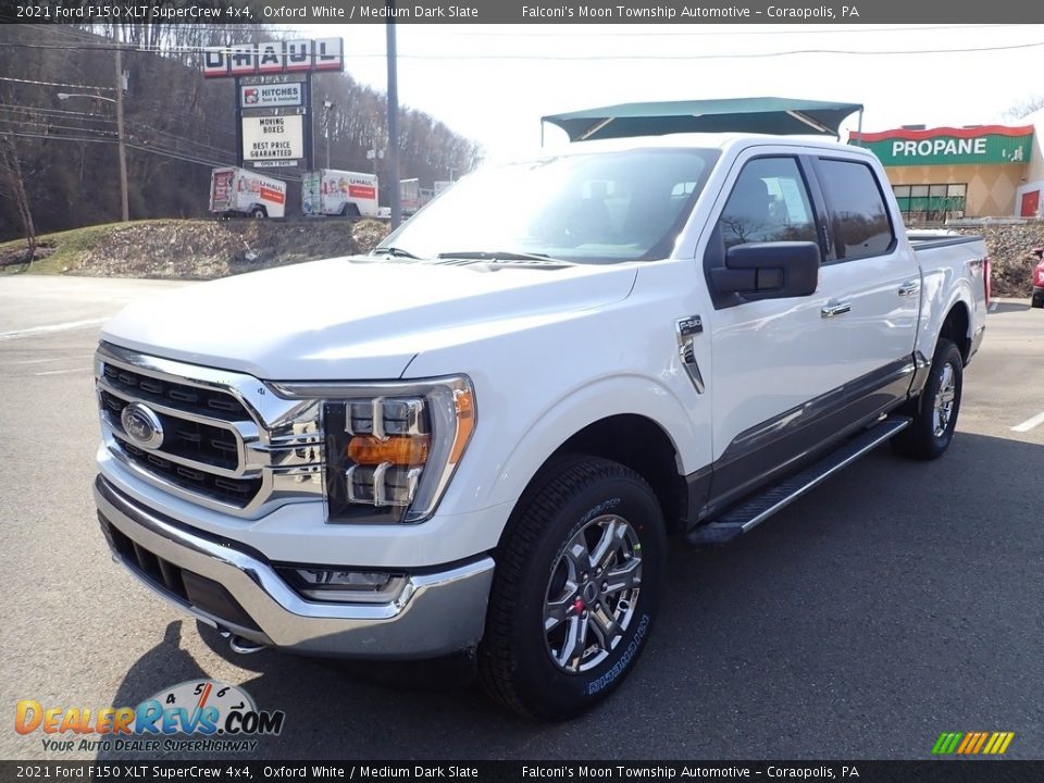 2021 Ford F150 XLT SuperCrew 4x4 Oxford White / Medium Dark Slate Photo #2