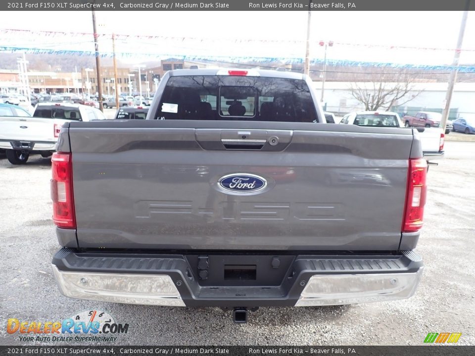 2021 Ford F150 XLT SuperCrew 4x4 Carbonized Gray / Medium Dark Slate Photo #8