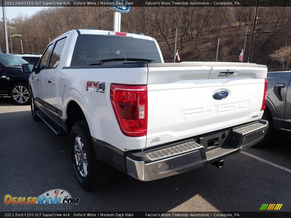 2021 Ford F150 XLT SuperCrew 4x4 Oxford White / Medium Dark Slate Photo #3