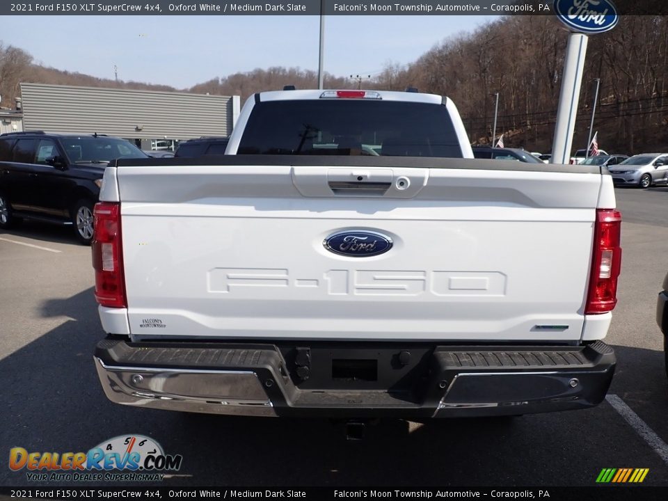 2021 Ford F150 XLT SuperCrew 4x4 Oxford White / Medium Dark Slate Photo #4