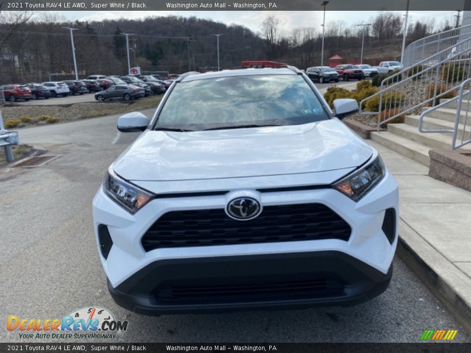 2021 Toyota RAV4 LE AWD Super White / Black Photo #17