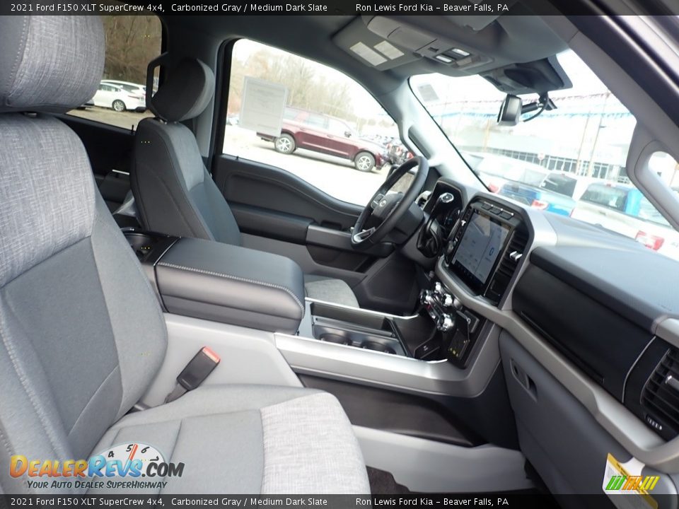 2021 Ford F150 XLT SuperCrew 4x4 Carbonized Gray / Medium Dark Slate Photo #10