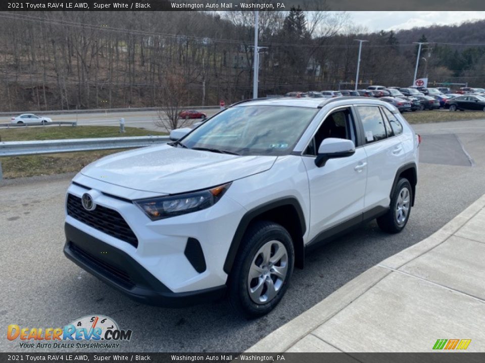 2021 Toyota RAV4 LE AWD Super White / Black Photo #18