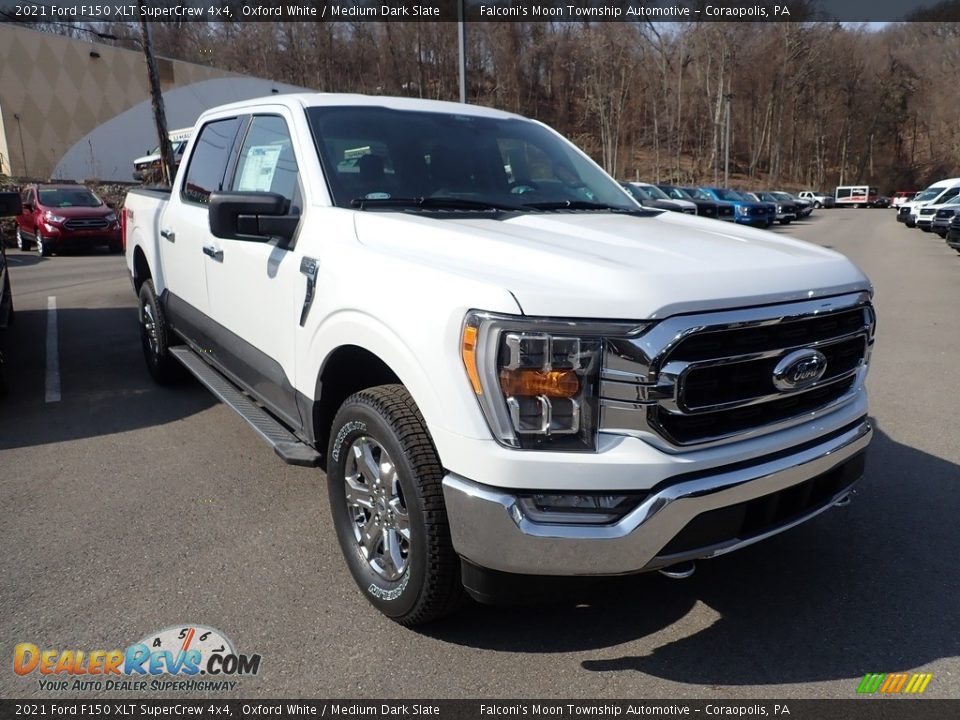 2021 Ford F150 XLT SuperCrew 4x4 Oxford White / Medium Dark Slate Photo #6