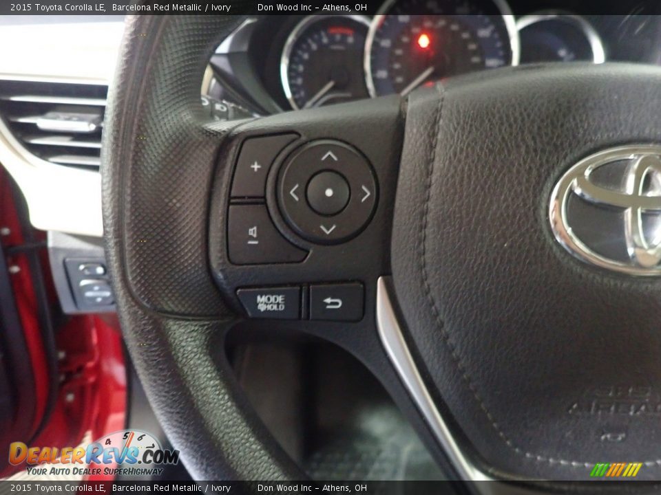 2015 Toyota Corolla LE Barcelona Red Metallic / Ivory Photo #30
