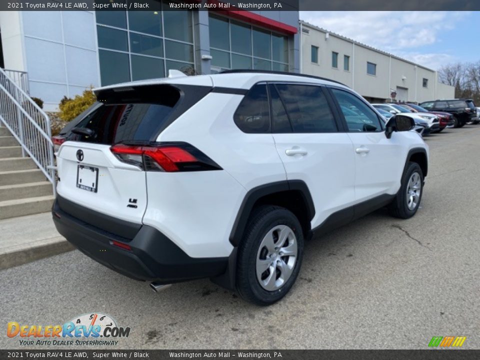 2021 Toyota RAV4 LE AWD Super White / Black Photo #19