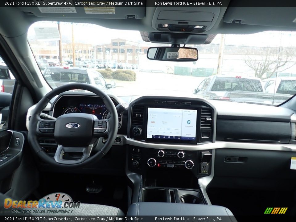 2021 Ford F150 XLT SuperCrew 4x4 Carbonized Gray / Medium Dark Slate Photo #13